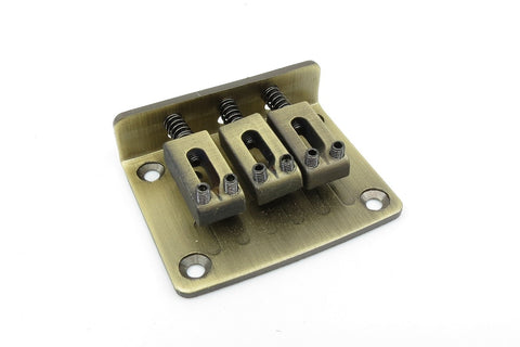 Image of 3-String Adjustable Aged Brass Bridge