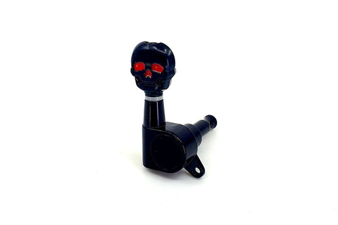 Image of Closed Gear Tuner Skull Black Left
