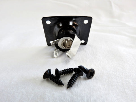 Image of Jack Plate Rectangle Curved Black