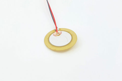 Image of Piezo Disc With Leads 20mm