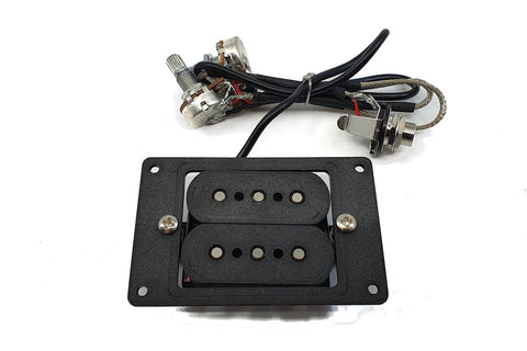 Image of Prewired 3-String Humbucker Black Tone/Volume/Jack