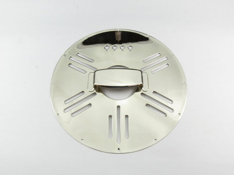 Image of 4-String Cigar Box Resonator Cone Kit Art Deco Chrome