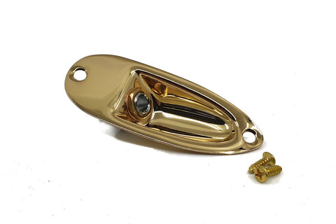 Image of Jack Plate 'Strat' Style Recessed Gold