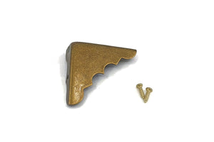 Box Corner - Aged Brass