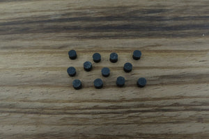 Black Acrylic Inlay Dots 3mm (12pcs)