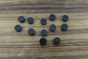 Black Acrylic inlay Dots 5mm (12pcs)