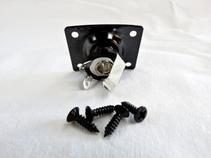 Jack Plate Rectangle Curved Black