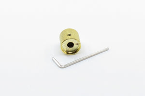 Knurled Alloy Knob Gold