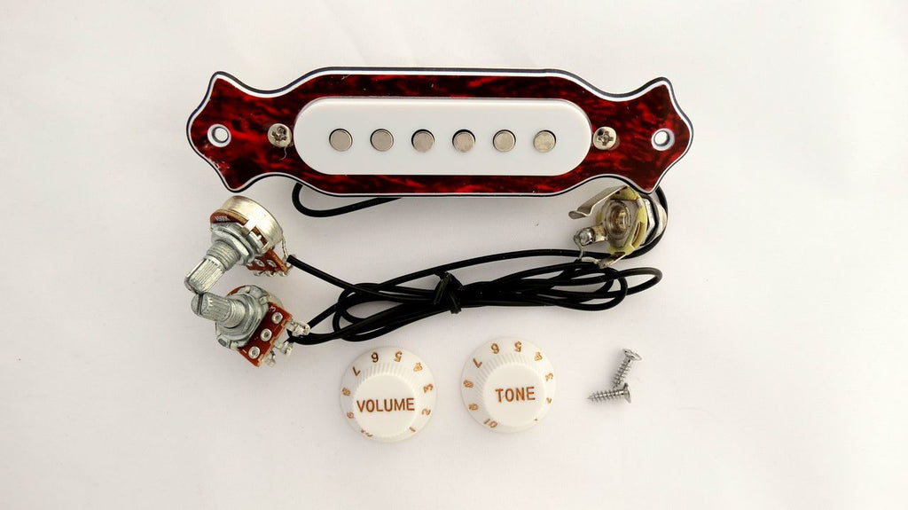 PreWired Single Coil Pickup White & Red