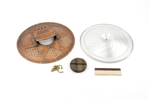 Image of 4-String Cigar Box Resonator Cone Kit Diamond Copper