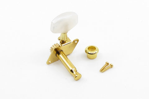 Image of Open Gear Tuner Pearloid Gold Left